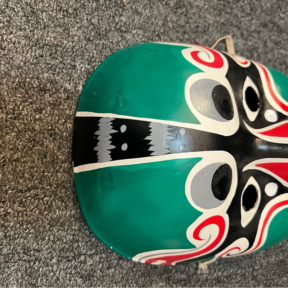 Vintage Hand painted  Paper Mache Asian/Chinese Mask - Picture 7 of 15